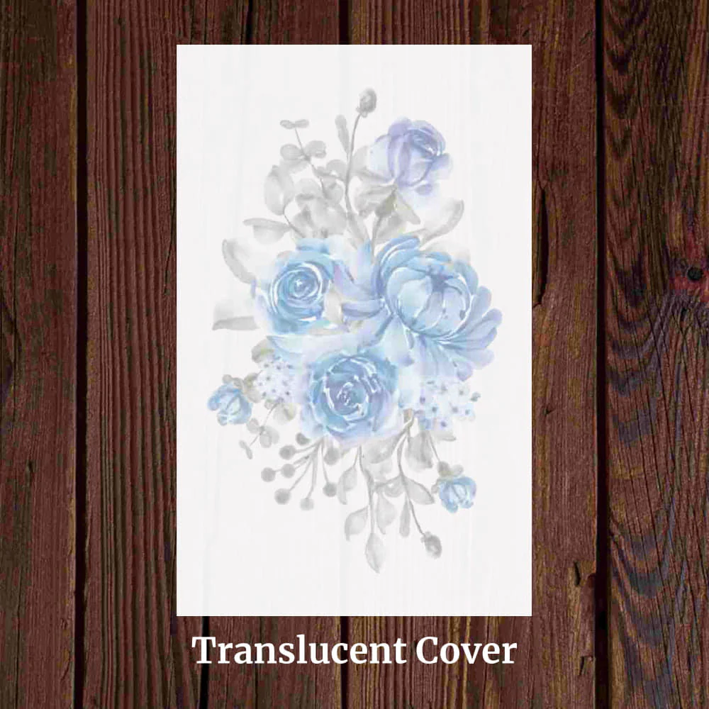 KL2091 Translucent Cover  Luxury Wedding Card (2 Page) - Image 3