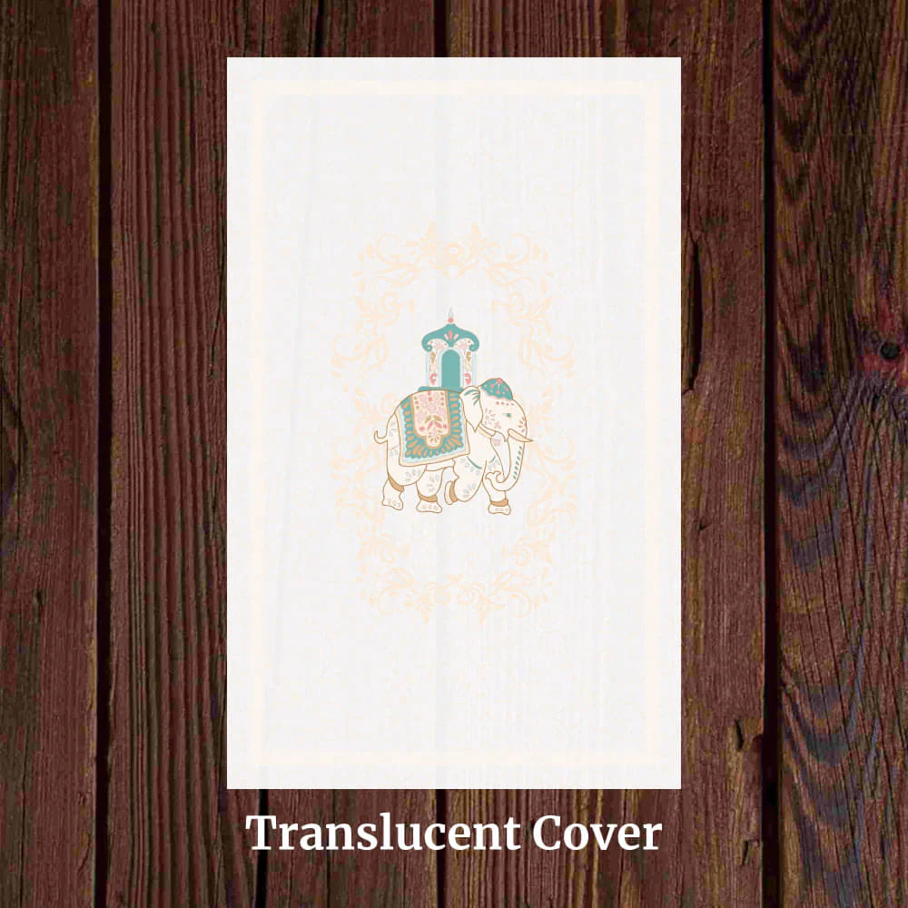KL2092 Translucent Cover Luxury Wedding Card (2 Page) - Image 3
