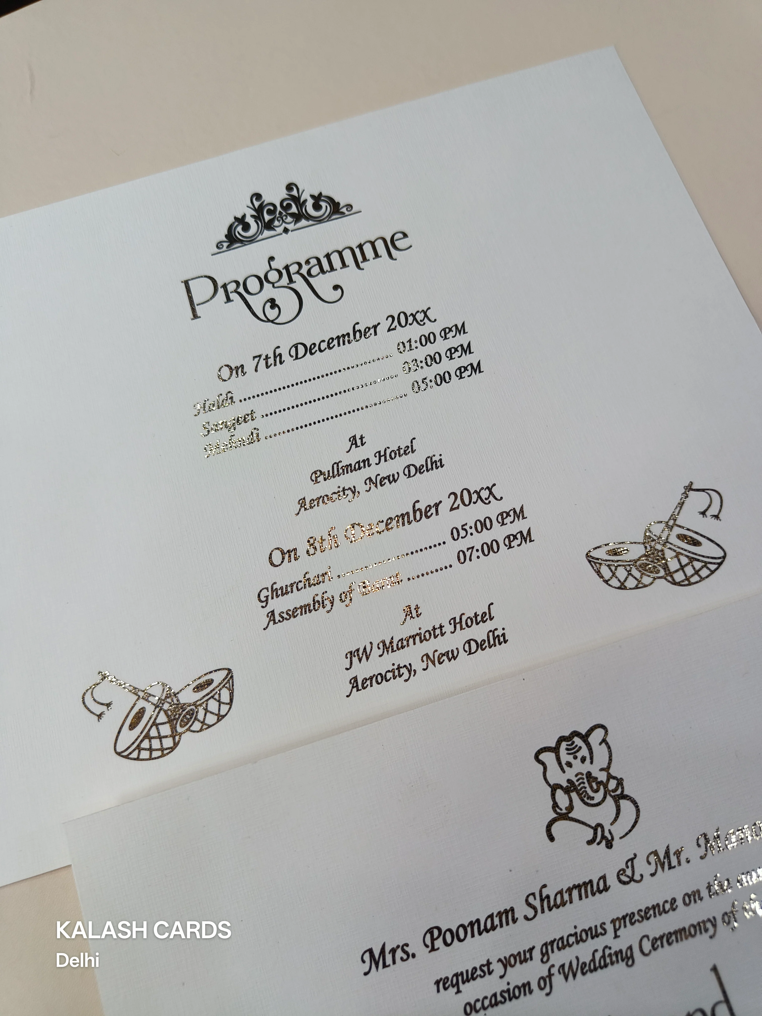 KLB1504: Luxury Chocolate Brown Velvet Gold Leaf Hardboard Suite (2-Page) - Image 4